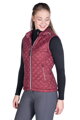 Quilted vest -Stella- bordová