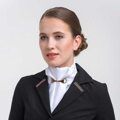 JÍZDECKÝ Plastron RŮŽOVÉ ZLATÉ KONSKÉ udidlo - CAVALLIERA
