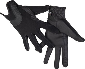 Jezdecké rukavice - Grip Mesh- černé