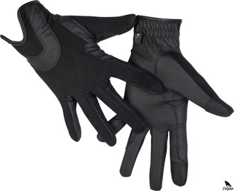 Jezdecké rukavice - Grip Mesh- černé