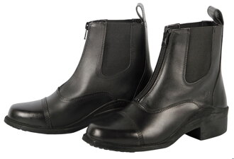 Jodhpur boots leather Zipper černe