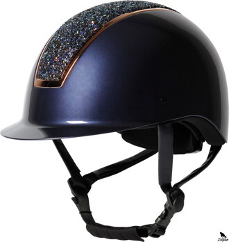 Bezpečnostní jezdecká přilba Regal Sparkle modrá