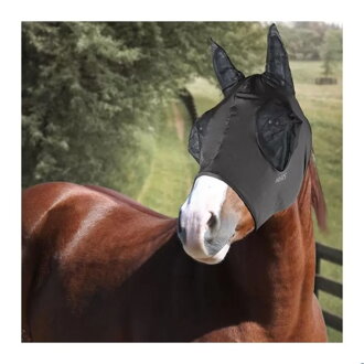 Fly Mask in Lycra with Mesh for Eyes šedá