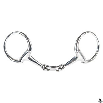 Eggbut snaffle, flat link 13mm