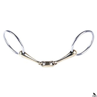 Volný kroužek snaffle GB, francouzská ústa s o-linkou 20mm