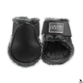 Horses Fur Fetlock Boots černe