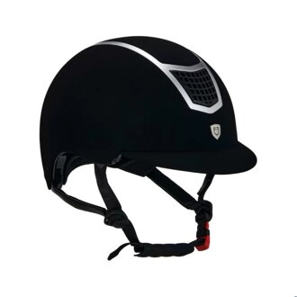 Equestro Eclipse Plain Mat Helmet Velvet 53-55cm