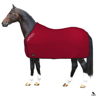 Základná fleecová deka Horses červená