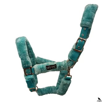 Horses Soft Fluffy Halter bledo modrá