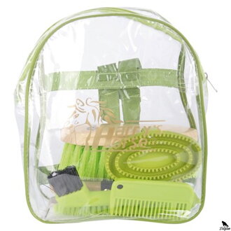 Backpack čistící set pro kona zelený