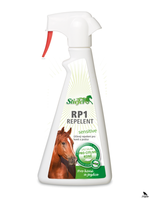 Repelent RP1 Sensitive - Sprej bez alkoholu pro koně s citlivou kůží 500ml