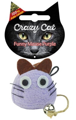 Crazy Cat Funny Mouse fialová