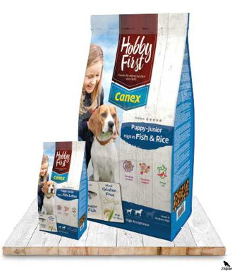 HobbyFirst Canex Puppy-Junior ryba a ryža 12kg