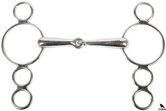 Ring snaffle with 3 extra 12,5cm