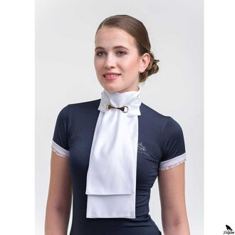 JÍZDECKÝ Plastron RŮŽOVÉ ZLATÉ KONSKÉ udidlo - CAVALLIERA
