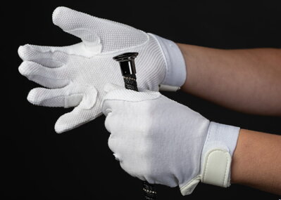 Bavlněné rukavice bílé