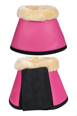 Zvony s presahom -Comfort Premium Fur- tmavoružová
