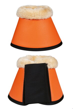 Zvony s presahom -Comfort Premium Fur- oranžová