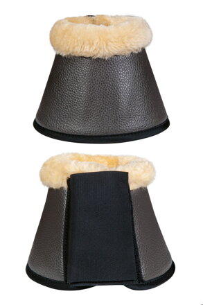 Zvony s presahom -Comfort Premium Fur- tmavošedé