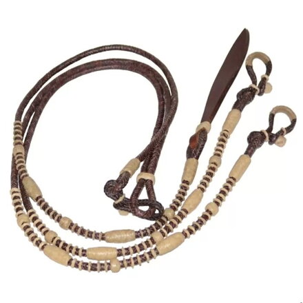 Pool's Romal Bicolor Raw Leather Reins