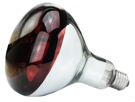 Infračervená lampa 150 W červená Tvrdené sklo
