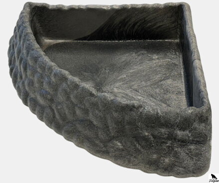 REPTO DECO CORNER DISH GREY XL 41x 36x 10