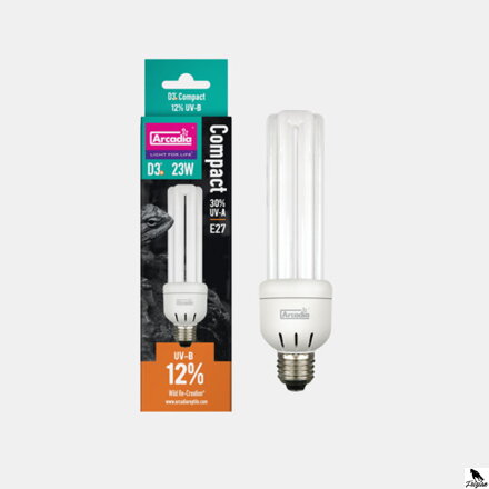 ARCADIA D3+ COMPACT E27 BULB 12% 23 WATT.