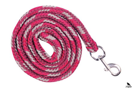 Olovené lano -Colour Breeze- s karabínkou ružové