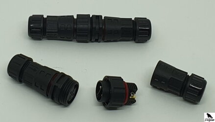konektor vodotesný IP67 / oddeliteľný zástrčka+spojka konektor vodotesný IP67 / oddeliteľný zástrčka+spojka