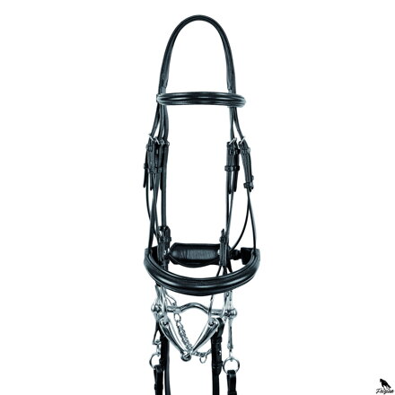 OLYMPE DRESSAGE BRIDLE černa