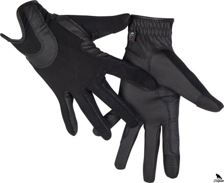 Jezdecké rukavice - Grip Mesh- černé