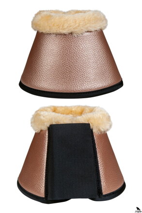 Zvony s presahom -Comfort Premium Fur- zlatoružová
