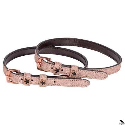 Kožené řemínky Rosegold star