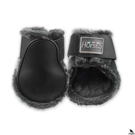 Horses Fur Fetlock Boots černe