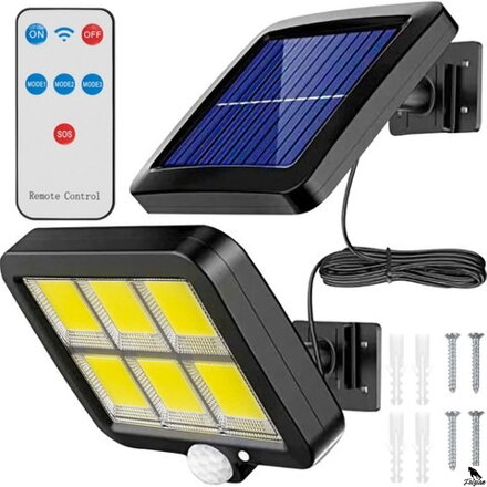 120 LED COB solární nástěnné svítidlo