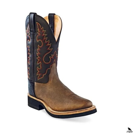 Old West Black Flame Woman's Western Boots
