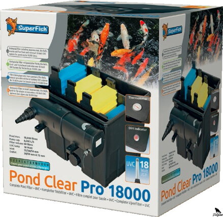SuperFish Pond Clear Pro 18000 Filter 18W UV SuperFish Pond Clear Pro 18000 Filter 18W UV