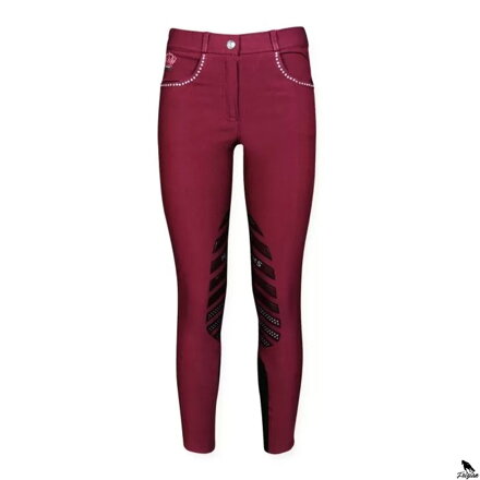 Horses Queen Ladies Breeches bordové