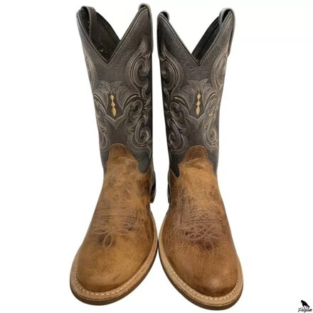 Old West Men's Western Boots Gray