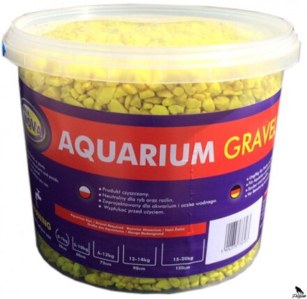 Akvarijní štěrk fluo žlutý 5kg