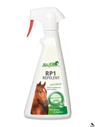 Repelent RP1 Sensitive - Sprej bez alkoholu pro koně s citlivou kůží 500ml
