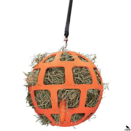 Krmný míč 22cm oranžový