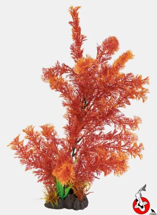 ART ROSTLINA 40CM CABOMA ČERVENÁ
