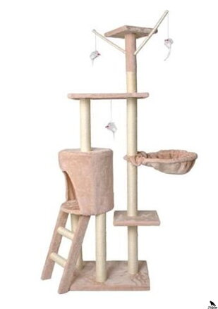 Cat Bed House 5 úrovní béžová 138cm