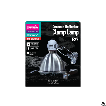 ARCADIA REFLECTOR CLAMP LAMP +DRŽÁK KERAMICKÝ E27 14cm NEREZ