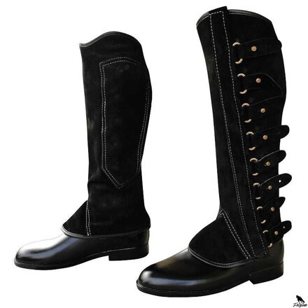 ECONOMIC PORTUGUESE MODEL LEG CHAPS černe