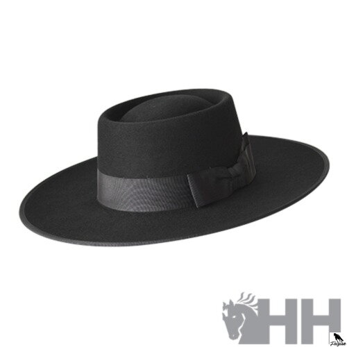 SOMBRERO OLIVER HATS A PORTUGUESA černy