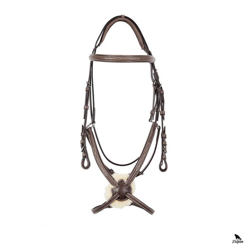 BRIDLE WITH MEXICAN NOSE tm.hnedá