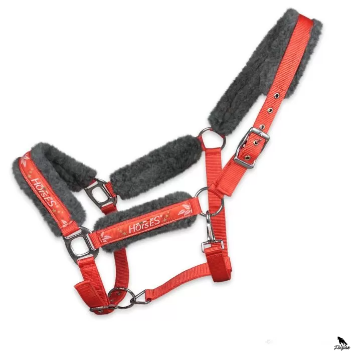 Horses Headcollar "Joy" červená Horses Headcollar "Joy" červená