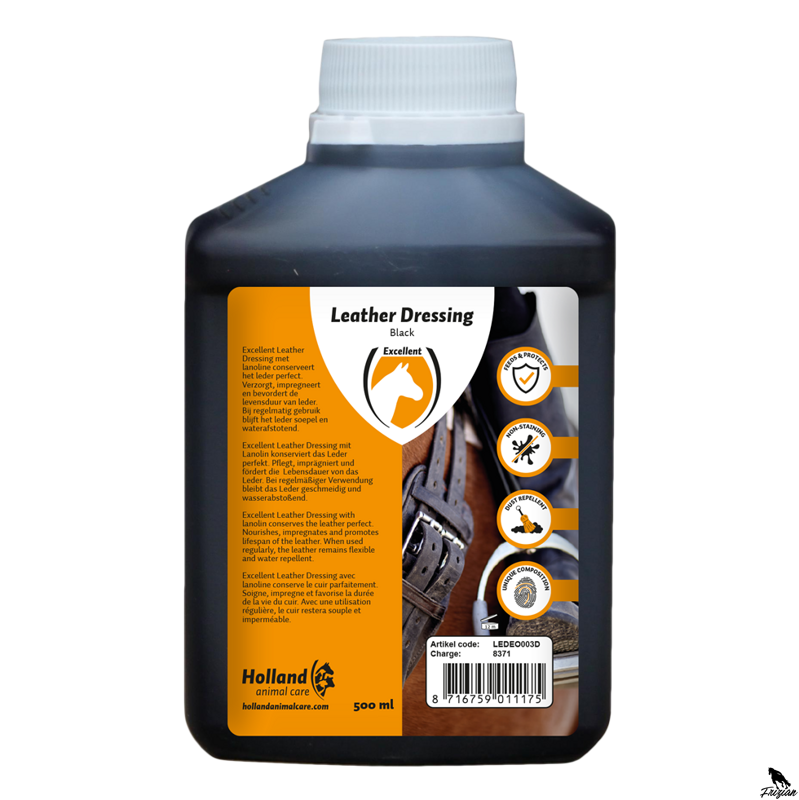 Olej na černou kůži a sedlo Excellent Black 500ml Olej na černou kůži a sedlo Excellent Black 500ml